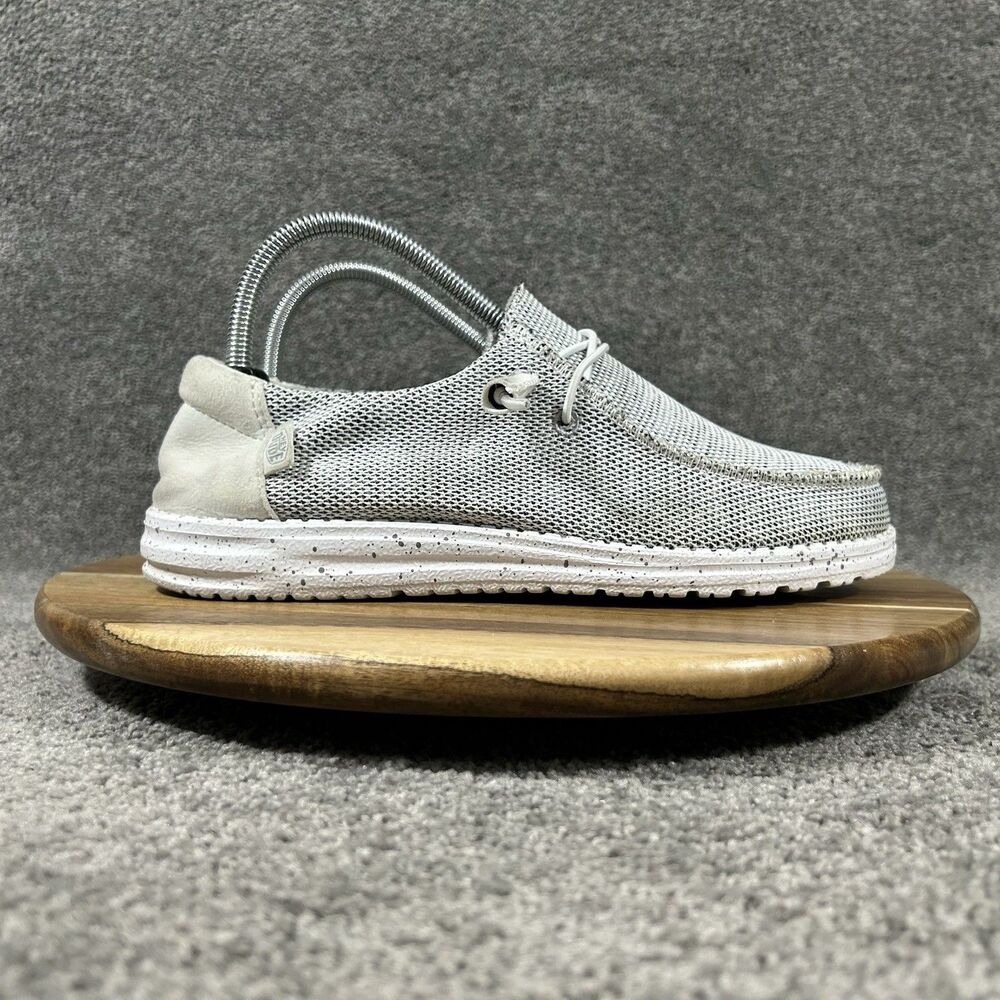 Hey Dude Wendy Sox Women's Size 8 Stone White Casual Loafer Slip On Shoes Used